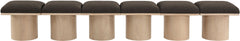 Pavilion - 6 Piece Modular Bench With Natural Base