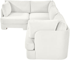 Hammond - Velvet Performance Fabric Upholstered 4 Piece Sectional