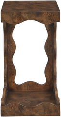 Vassa - Burl Veneer End Table