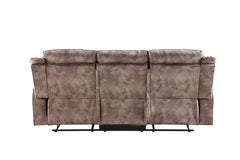 Zubaida - Two Tone Recliner Sofa With USB Port Drop Down Table