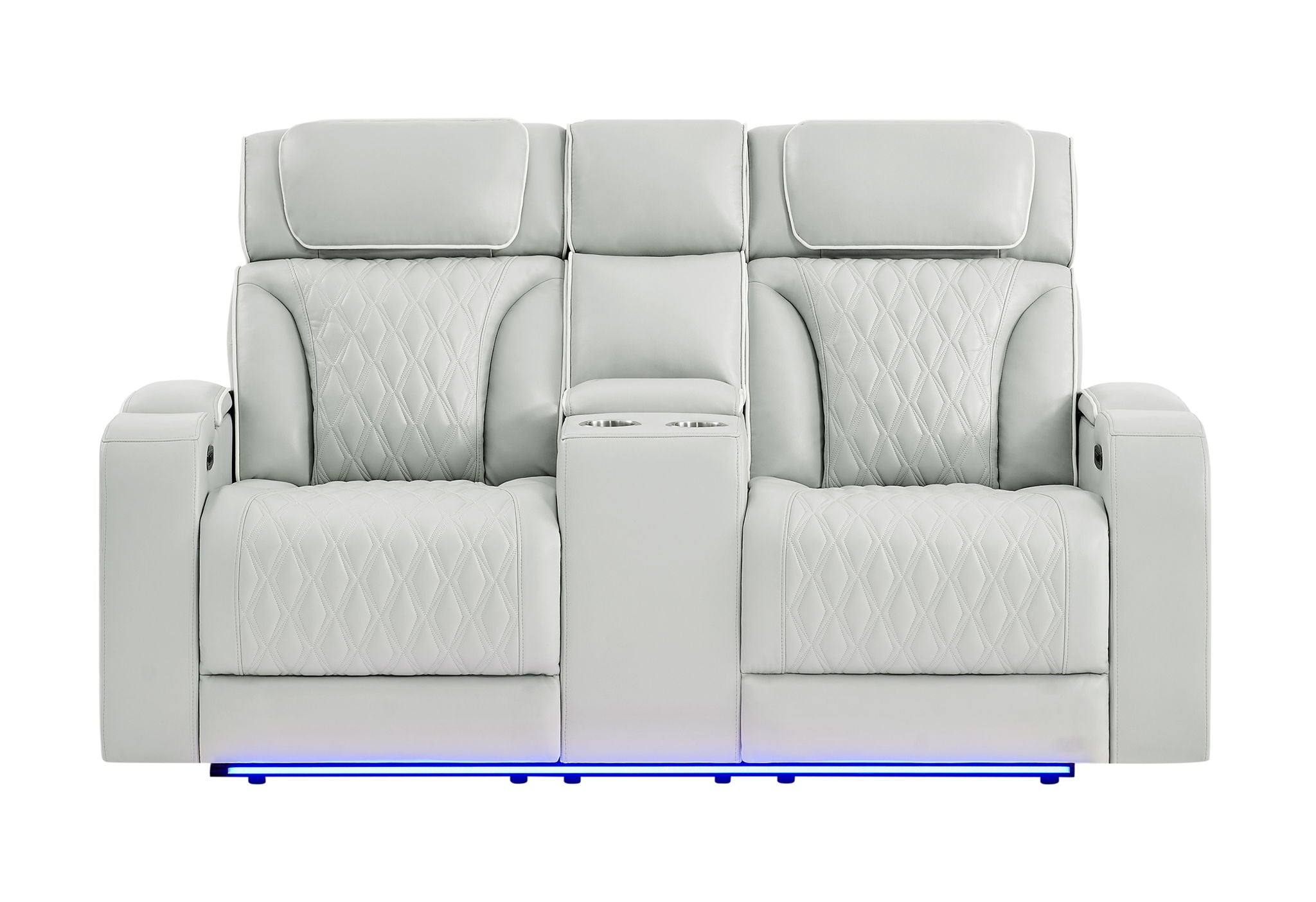 U8611 - 3 Piece Living Room Set (Sofa, Loveseat, Chair) - Silver