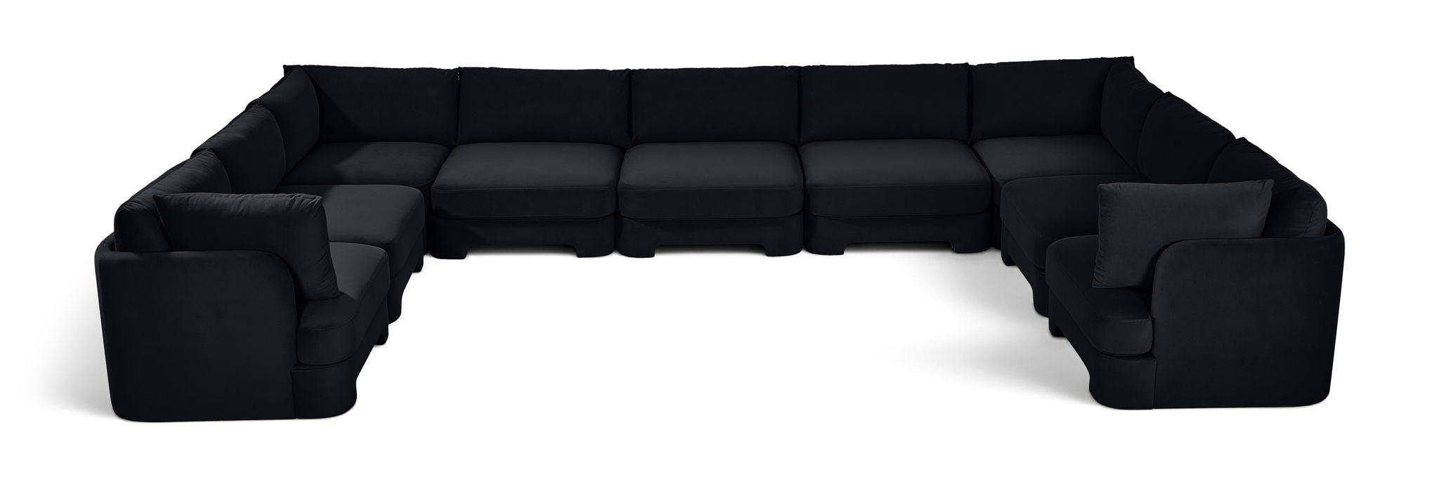 Hammond - Velvet Performance Fabric Upholstered 9 Piece Sectional