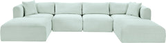 Shaggy - 6 Piece Modular Sectional With 2 Ottomans