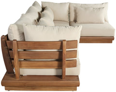 Mirella - 4 Piece Water Resistant Fabric Outdoor Patio Modular Sectional