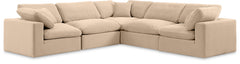 Comfy - 5 Piece Velvet Modular Corner Sectional