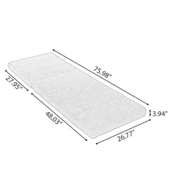 Outdoor Chaise Lounge Cushion Only, Water-Resistant Patio Lounge Chair Cushion With Removable Cover