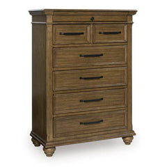 Karallin - Seven Drawer Chest - Medium Brown