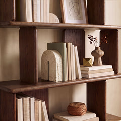 Phillipe - Genuine Travertine Bookend