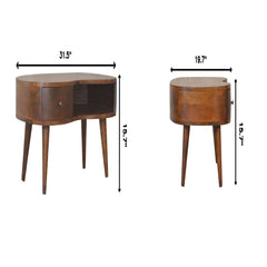 Wave Coffee Table With 1 Drawer