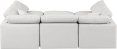 Indulge - Faux Leather 6 Piece Modular Sectional