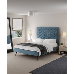 Crosby - Bed With Upholstered Headboard And Slats