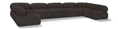 Ames - 7 Piece Boucle Fabric Modular Sectional