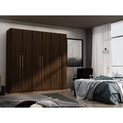 Gramercy - Free Standing Wardrobe Closet With Drawers And Shelves