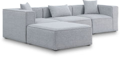 Cube - Linen 4 Piece Modular Sectional With Chaise