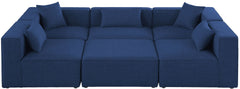 Cube - Linen 6 Piece Modular Sectional
