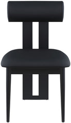 Dario - Faux Leather Dining Chair With Black Frame (Set of 2)