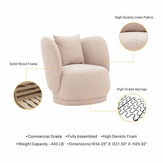 Siri - Lounge Chair - Wheat