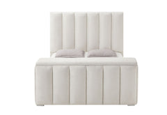 Serenity - 5 Piece King Bedroom Set - Natural / Cream