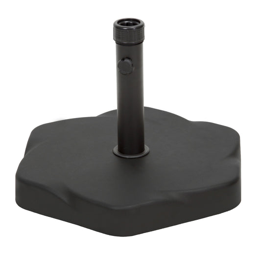 Umbrella Base With Hexagonal Shape - Black