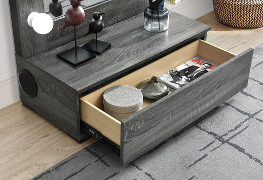 Lexi - Narrow Tall Mirror - Gray