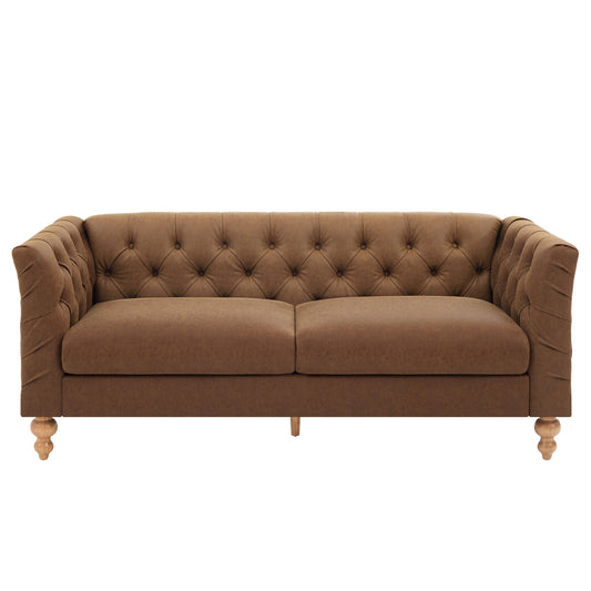 Chesterfield Sofa With Flared Arms For Living Room