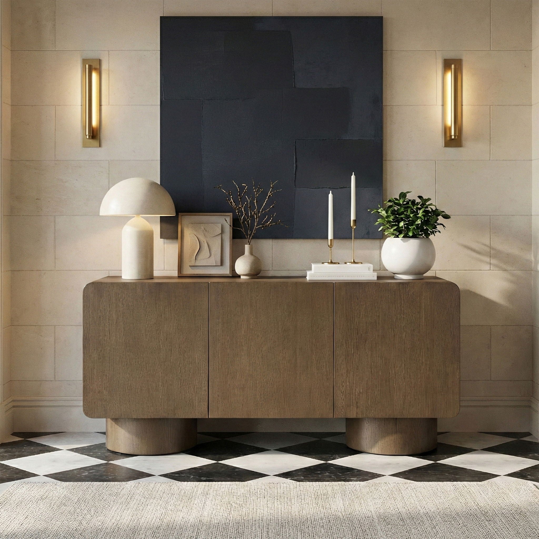 Adagio - Solid Wood And Oak Veneer Sideboard / Buffet