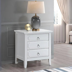 Hammond - 3 Drawer Nightstand - White