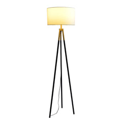 Sway - Floor Lamp With On / Off Switch Triple Legs Shade - Black / Gold / White
