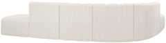 Arc - Boucle Fabric 7 Piece Corner Modular Sofa