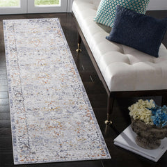 Payas - 2' X 8' Traditional Runner Rug - Ivory / Gray