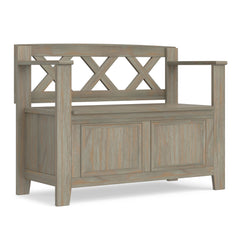 Amherst - Small Transitional Entryway Storage Bench