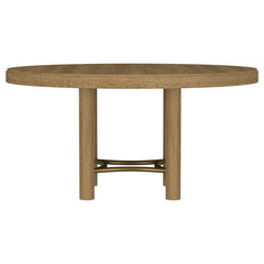 Arini - 60" Round Wood Dining Room Table - Sand Wash
