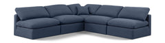 Indulge - Linen 5 Piece Modular Corner Armless Sectional