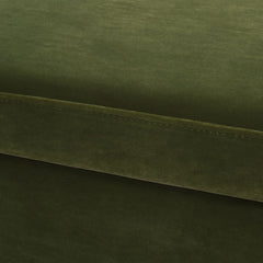 Knox - Square Storage Cocktail Ottoman - Olive Green