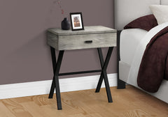 Accent Side X Table, Storage Drawer, Contemporary & Modern