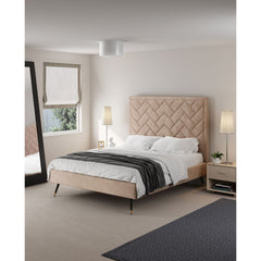 Crosby - Bed With Upholstered Headboard And Slats