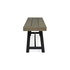 Cloud - Outdoor Bench With Acacia Wood Frame And Slat Panel Design