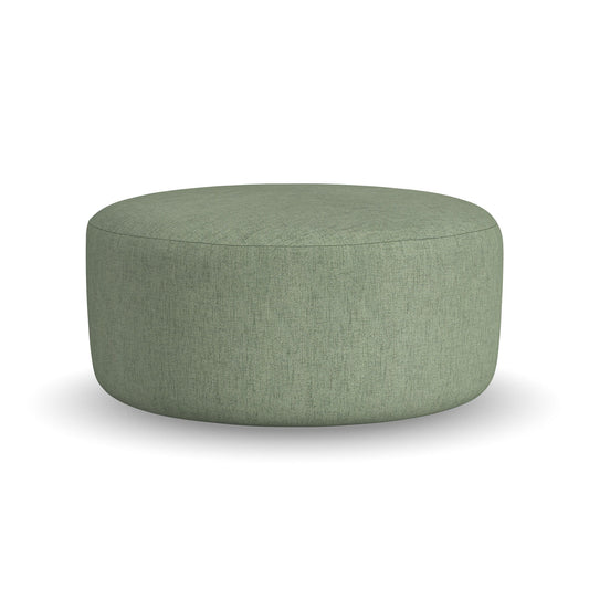 Pouf - Fabric Cocktail Ottoman - Olive