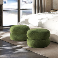 Nest - Low Round Upholstered Ottoman