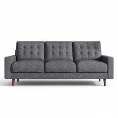 3 Seat Sofa Couch With Tufted Back Upholstered Couch For Living Room