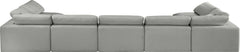 Comfy - 7 Piece Linen Modular Armless Sectional
