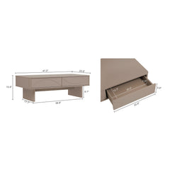 Ella - Coffee Table With 2 Full Extension Drawers