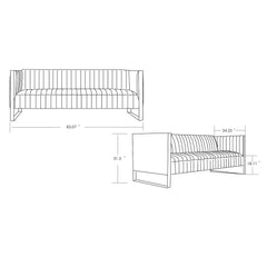 Trillium - 3 Seat Sofa