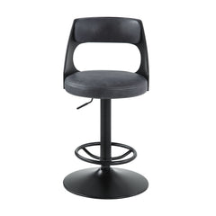 Sabi - Adjustable Stool With Swivel - Dark Brown