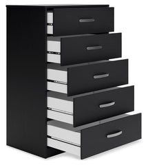 Finch - Five Drawer Chest - 46" Height - Black