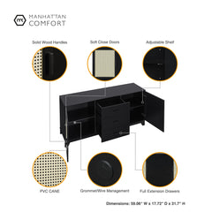 Sheridan - Modern Cane Design Sideboard