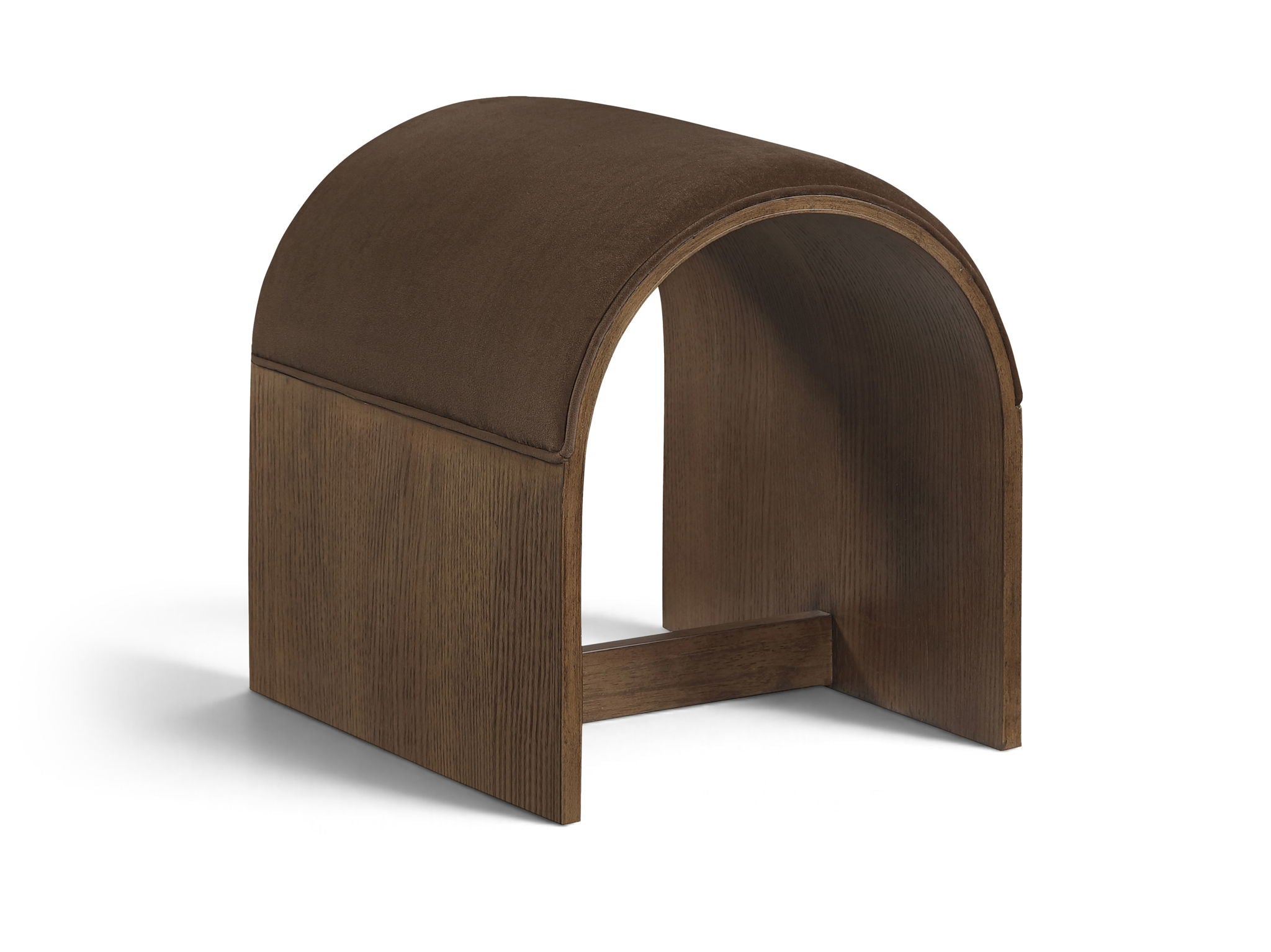 Sable - Velvet Performance Fabric Upholstered Bench