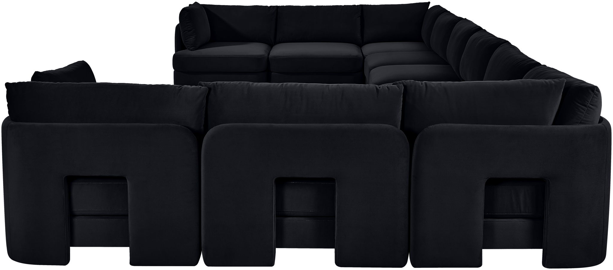 Hammond - Velvet Performance Fabric Upholstered 10 Piece Sectional