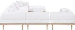 Laguna - 7 Piece Resilient Water Resistant Fabric 142" Upholstered Outdoor Patio Modular Sectional