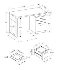 Computer Desk For Home Office Laptop, Left, Right Set - Up, Storage Drawers